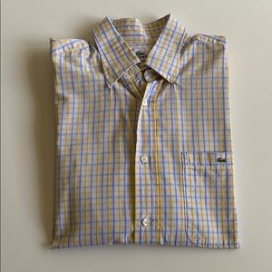 👔 LACOSTE Short-Sleeve Plaid